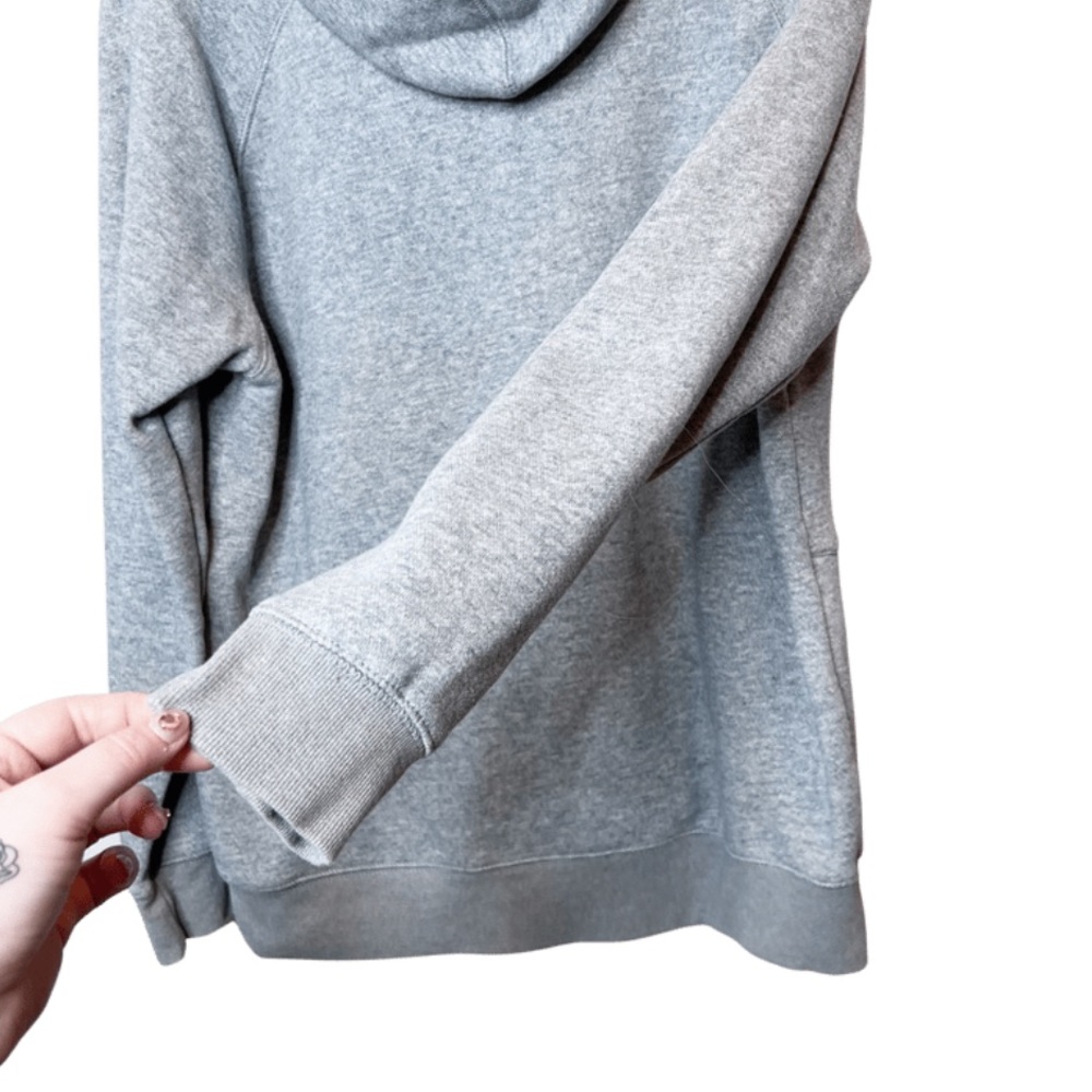Tentree Basic Heather Grey Hooded Drawstring Sweatshirt - Picture 10 of 14